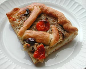 Focaccia rustica con cipolle